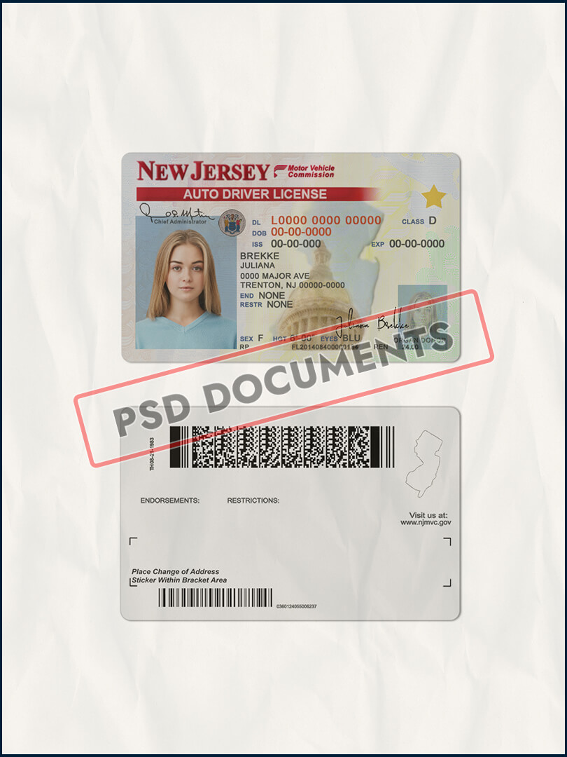 New Jersey Drivers License