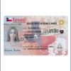 Texas Identification card PSD Template Front (1)