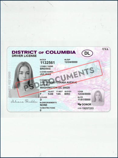 District of Columbia Driver License