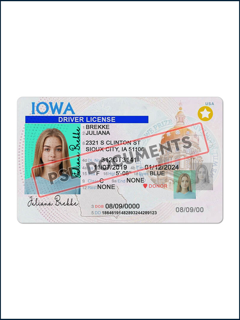 Iowa Driving License