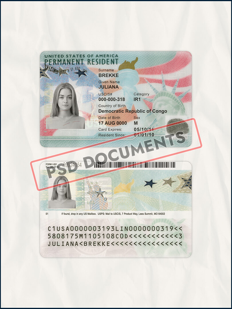 US Permanent Resident Card