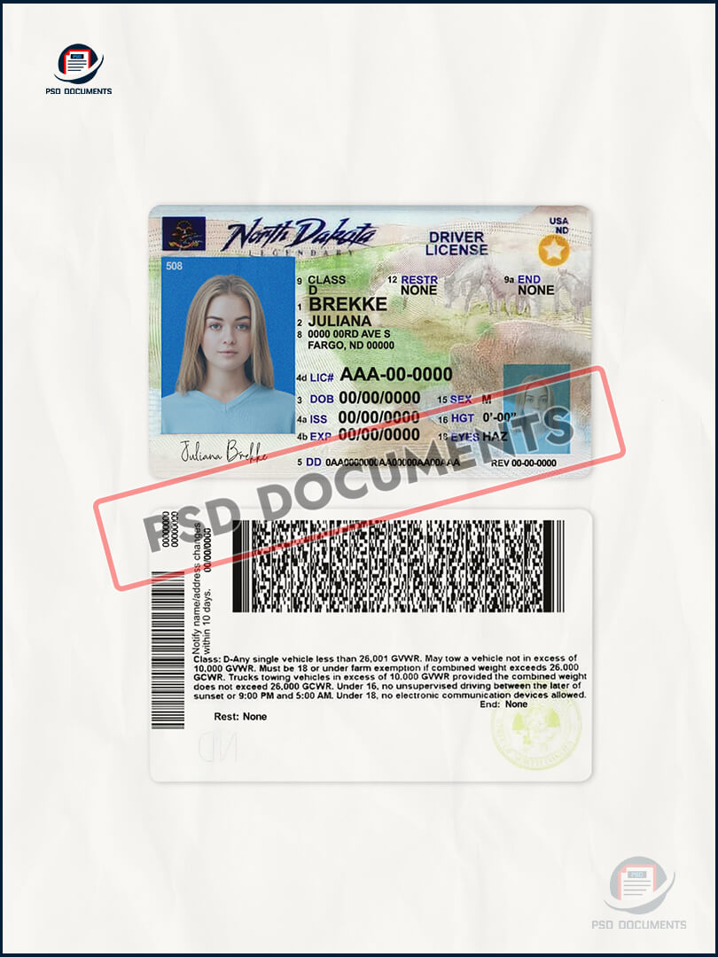 North Dakota Driver License