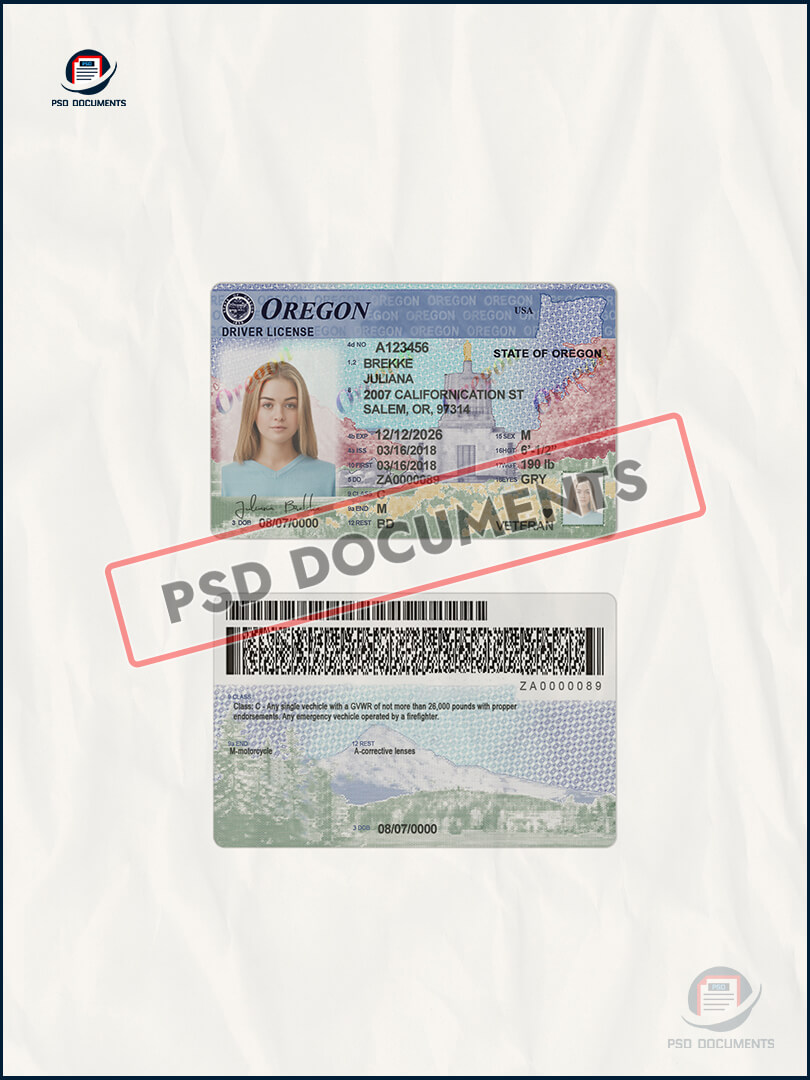 Oregon Drivers License