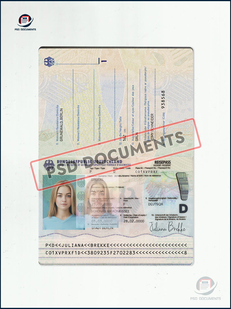 Germany passport new Psd Documents 2 1