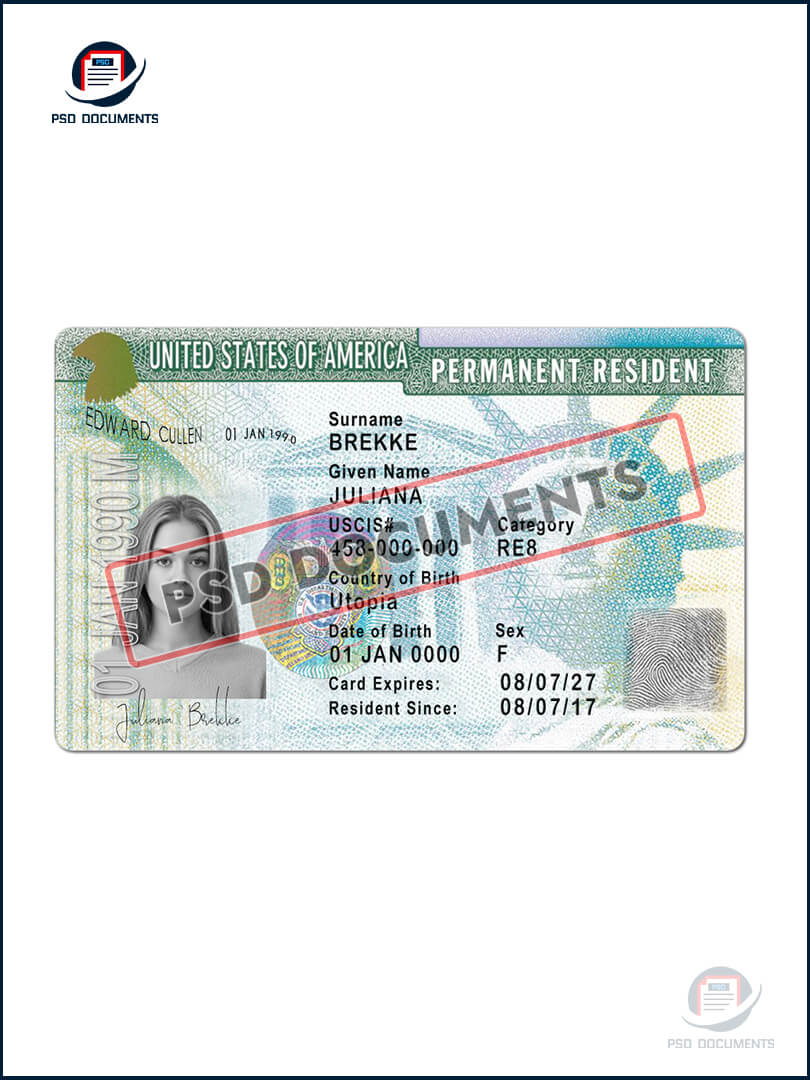 USA Permanent Resident Card
