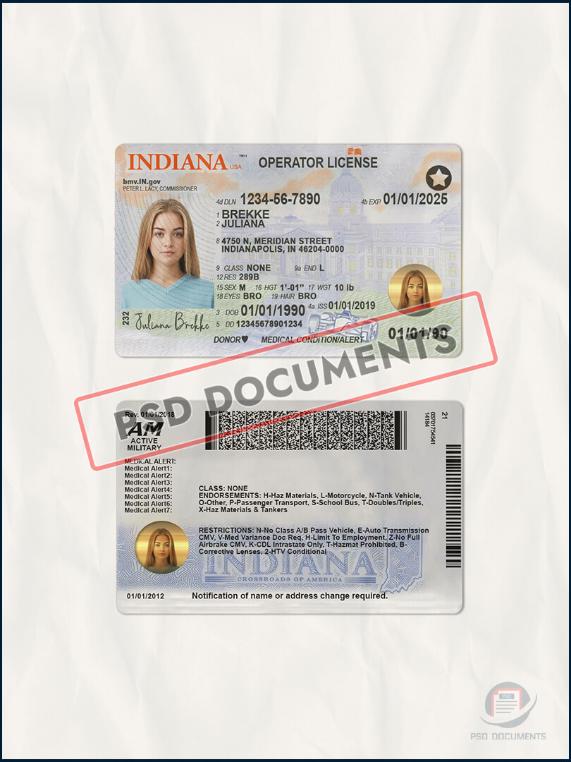 Indiana Driver License