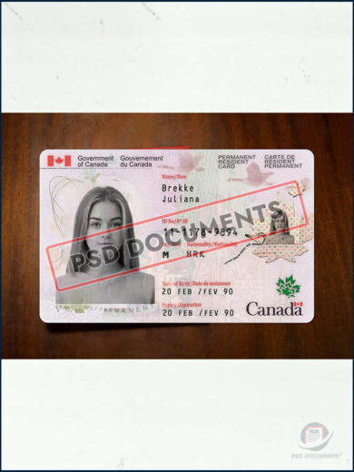 Canada Permanent Resident Template - Image 4