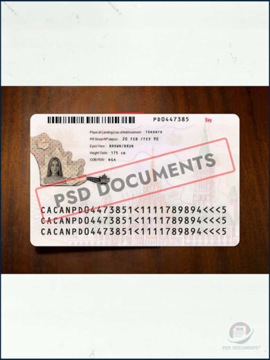 Canada Permanent Resident Template - Image 3